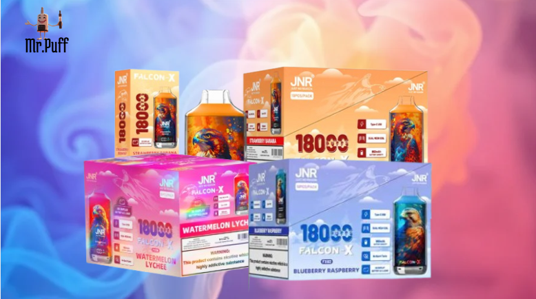 Jnr - 18k Puffs - 7,5€ / Vape - 50 Pièces - Saveurs Mixtes