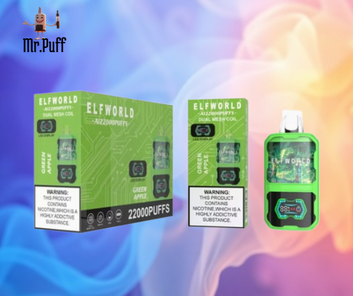 Elf World - 22k Puffs - Rechargeable/ Disposible vape - Digital Screen