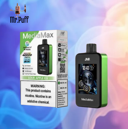 JNR - MediaMax - 40k Puffs - Bluetooth - Touchscreen - Disposible Vape