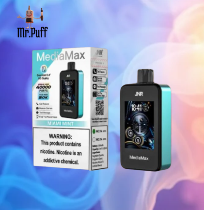 JNR - MediaMax - 40k Puffs - Bluetooth - Touchscreen - Disposible Vape