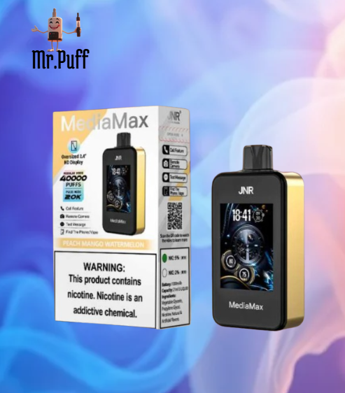 JNR - MediaMax - 40k Puffs - Bluetooth - Touchscreen - Disposible Vape